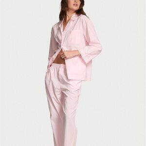 Victoria's Secret Light Pink Pajama Set large regular